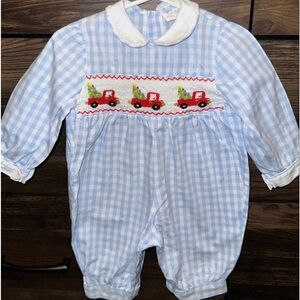 3 Month Smocked Christmas Outfit